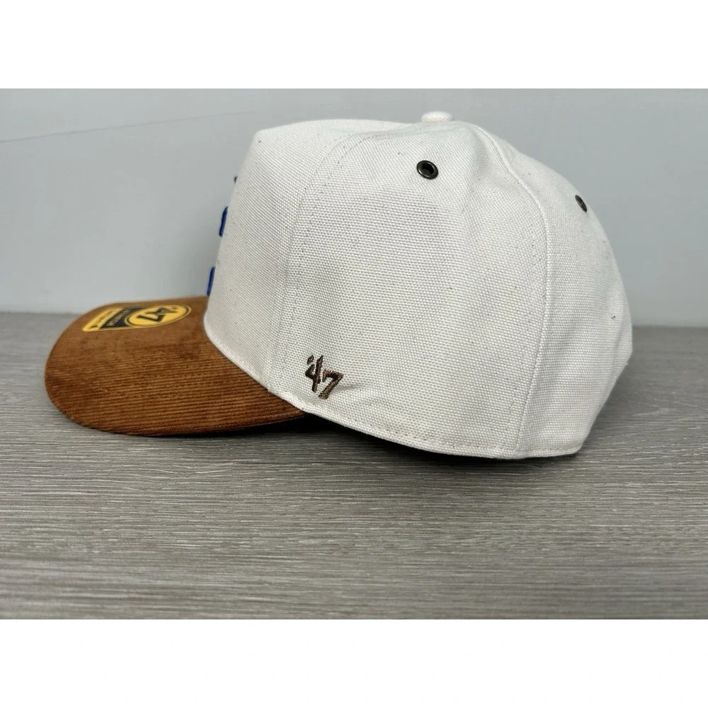 Carhartt 47 Hitch Kansas City Royals Cap Adjustable Hat White Corduroy Visor